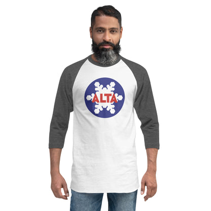 Example Alta 3/4 sleeve raglan shirt