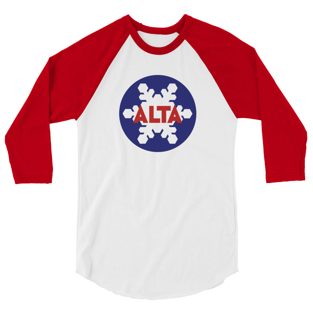 Example Alta 3/4 sleeve raglan shirt