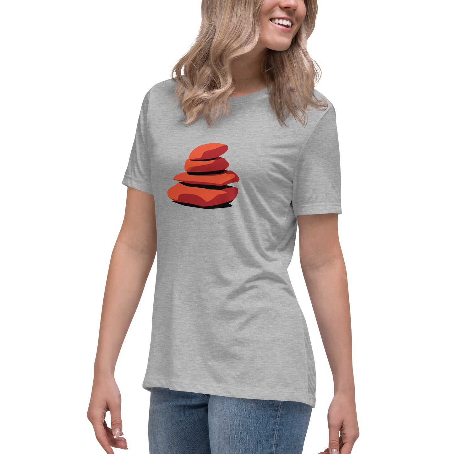 Premium Women's Relaxed T-Shirt - Cairn Logo