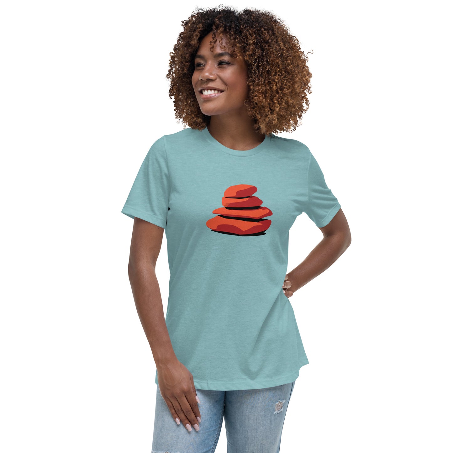 Premium Women's Relaxed T-Shirt - Cairn Logo