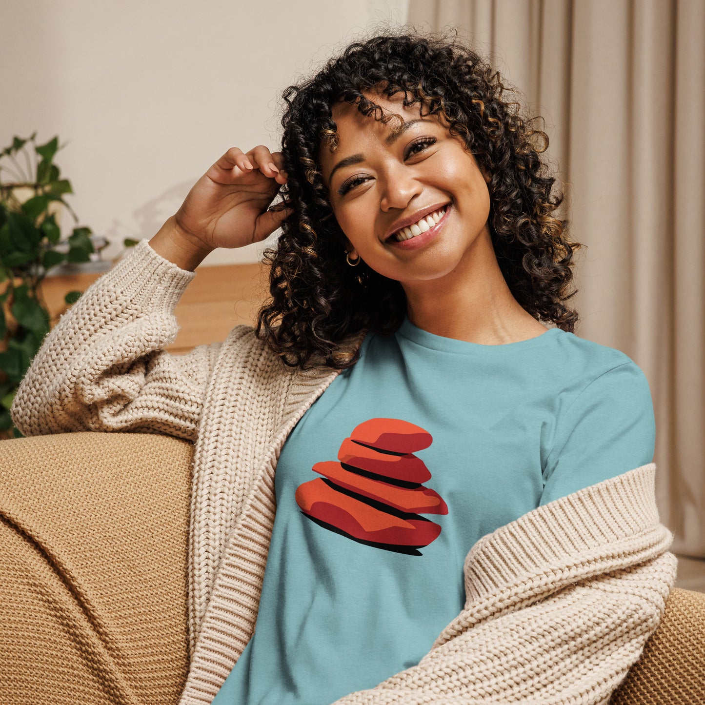 Premium Women's Relaxed T-Shirt - Cairn Logo